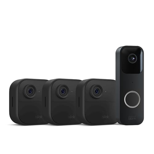 Blink Video Doorbell + 3 Outdoor 4 smart security cameras (4th Gen) with Sync Module 2