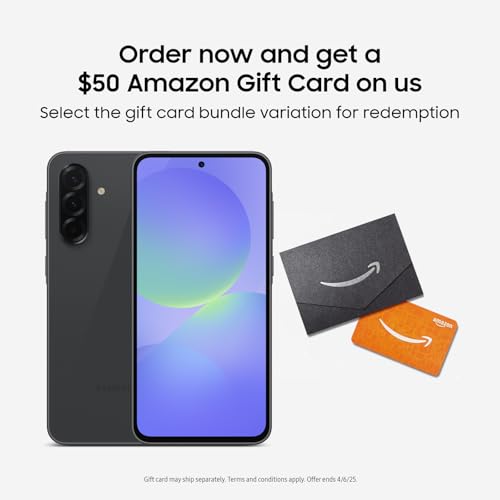 SAMSUNG Galaxy A36 5G A Series Cell Phone + $50 Amazon Gift Card