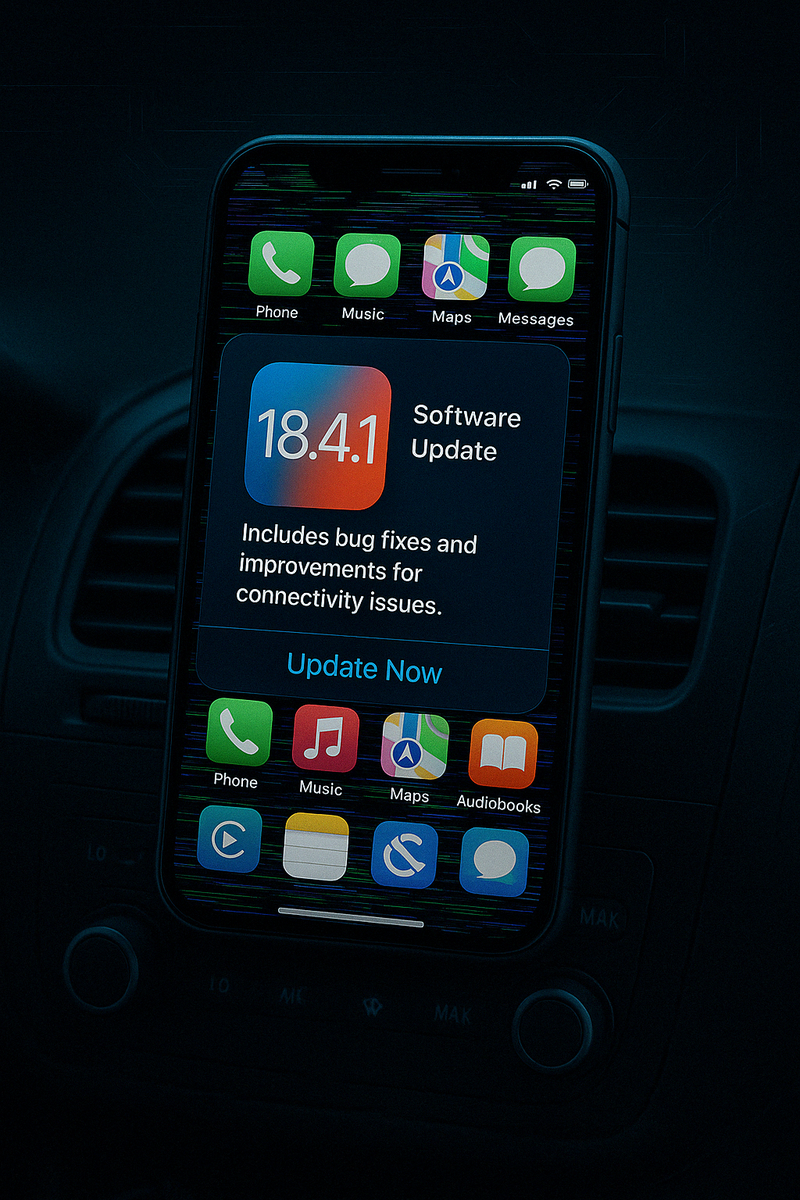 Apple iOS 18.4.1 update CarPlay